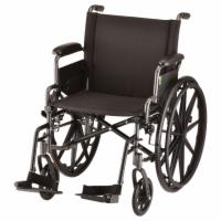 WHEELCHAIR LIGHTWEIGHT 20" SEAT DESK ARMS SWING AWAY FOOTRESTS